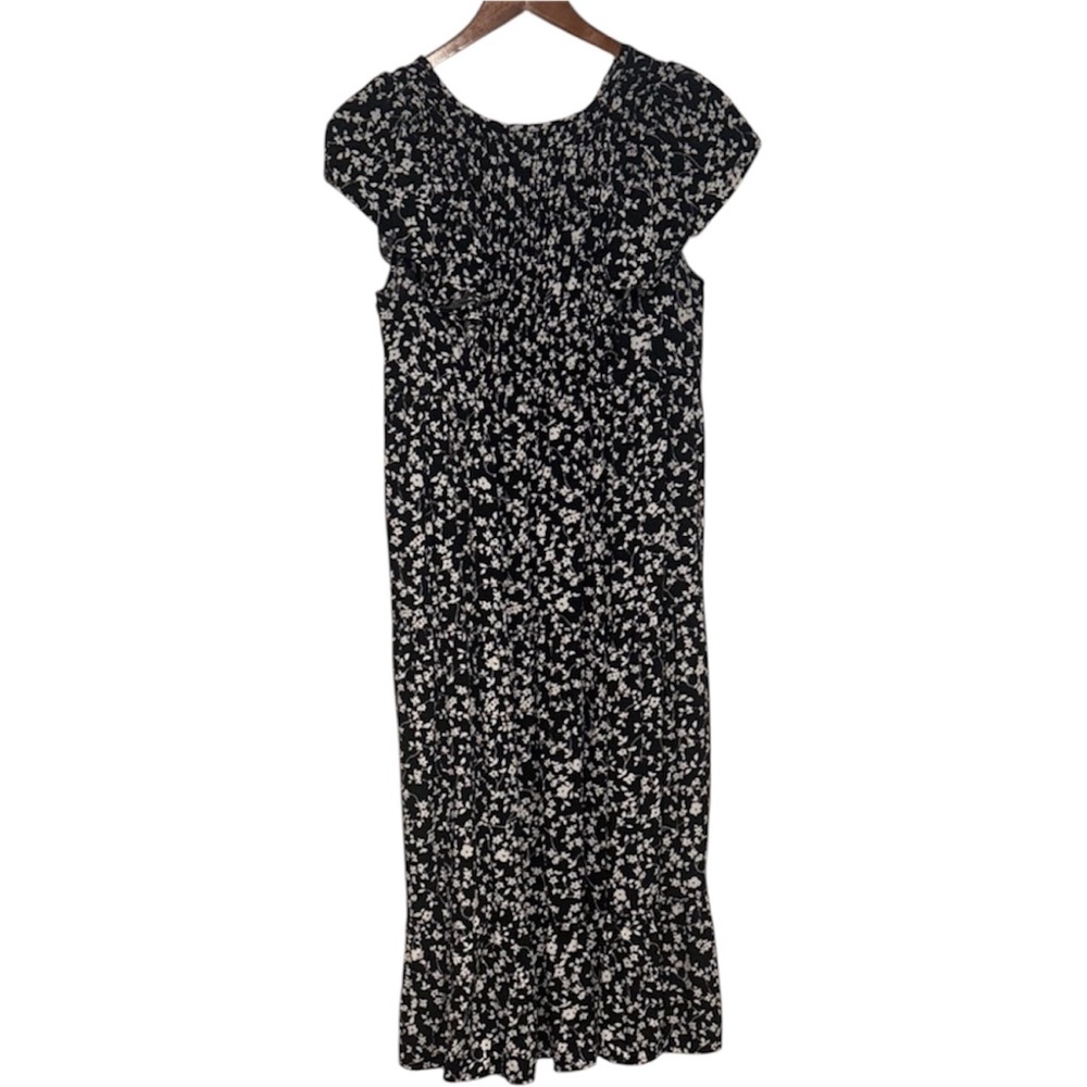 Old Navy Black and White Floral Dress